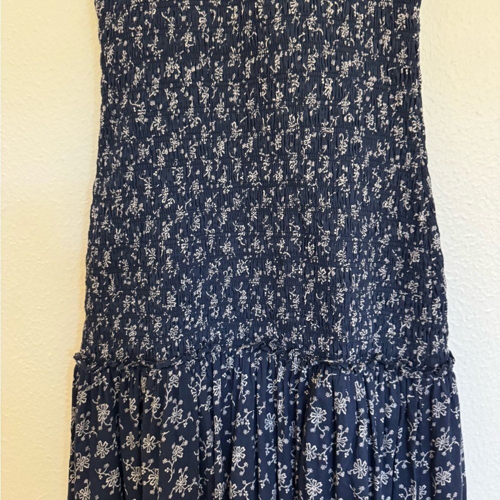 Veronica Beard Verena smocked cotton dress size 00 - Picture 5 of 10